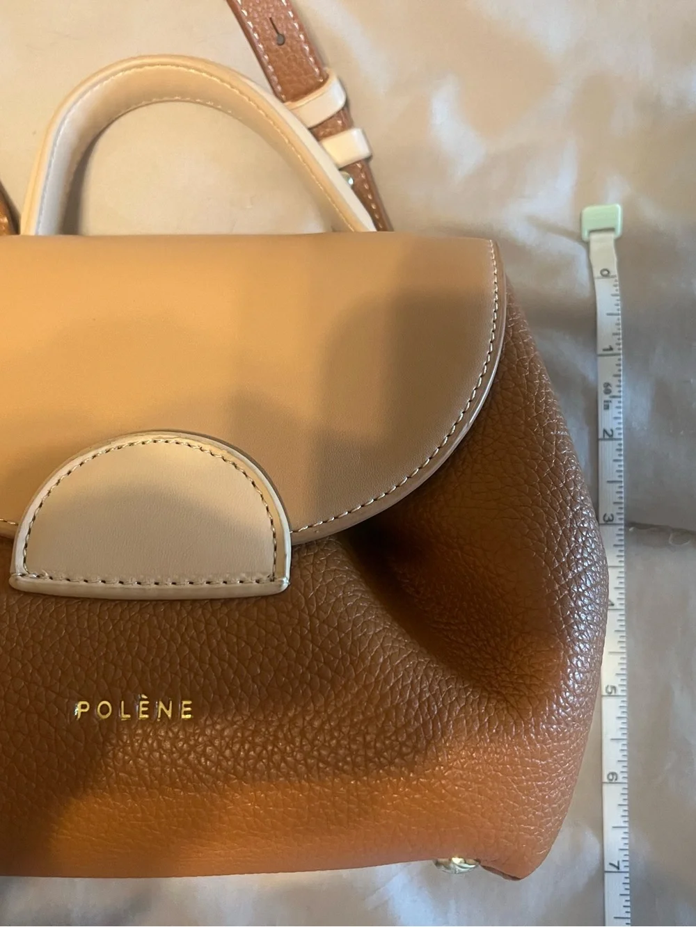 Polene Un Nano in Tan and Cream- all offers considered